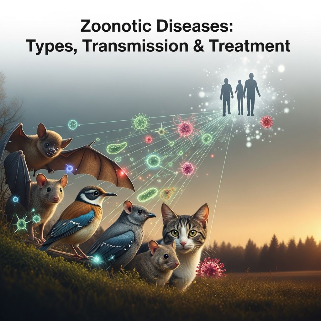 Understanding zoonotic diseases: How infections spread from animals to humans and prevention strategies.