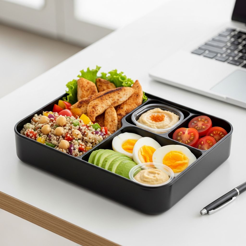 Quick, nutritious lunches packed with protein to fuel your workday in just 10 minutes or less.
