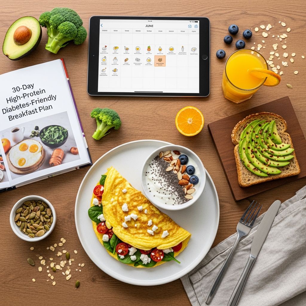 Boost your mornings with 30 days of high-protein, diabetes-friendly breakfasts designed for steady blood sugar and sustained energy.