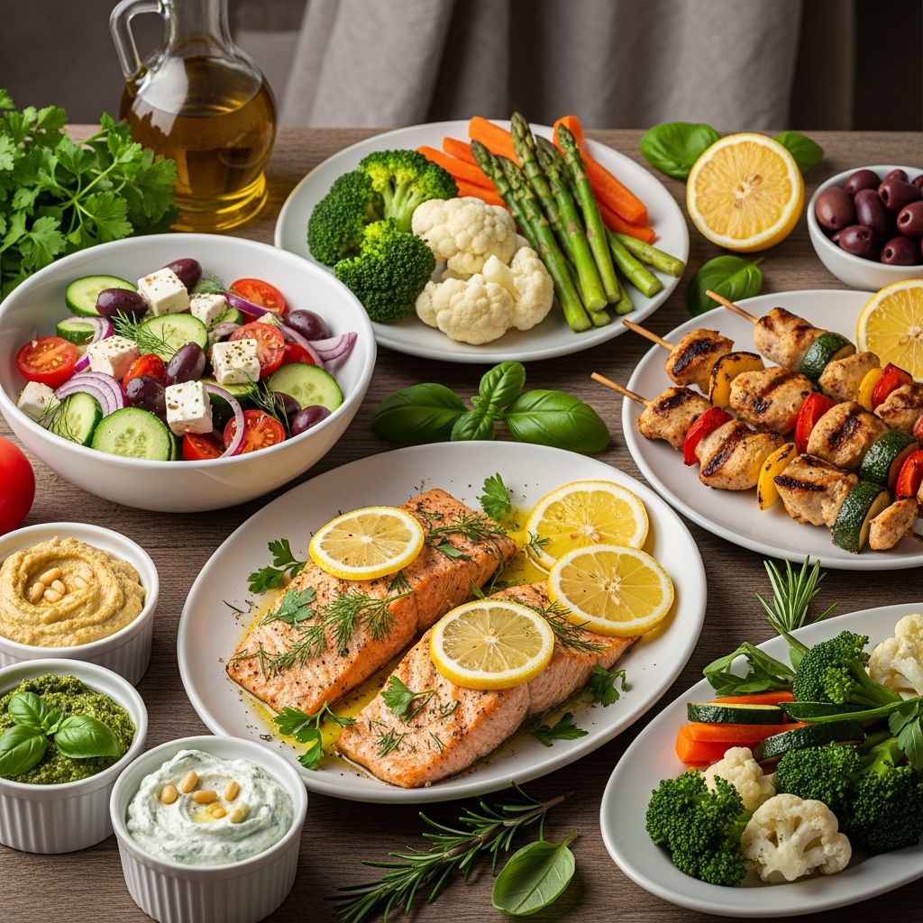 Delicious low-carb dinners inspired by the Mediterranean diet to support heart health, weight management, and sustainable eating habits over 30 days.