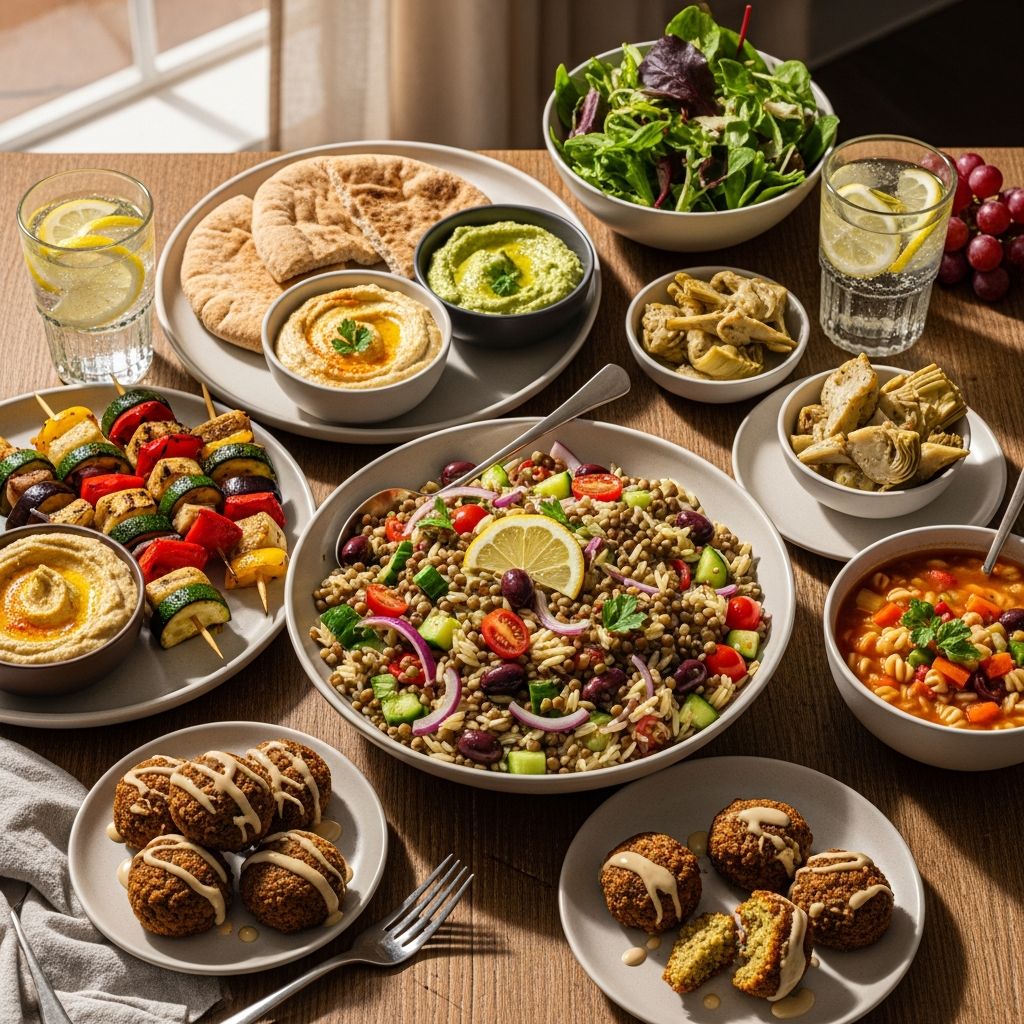 Transform your dinners with 30 days of delicious vegan Mediterranean meals for heart health and weight loss.