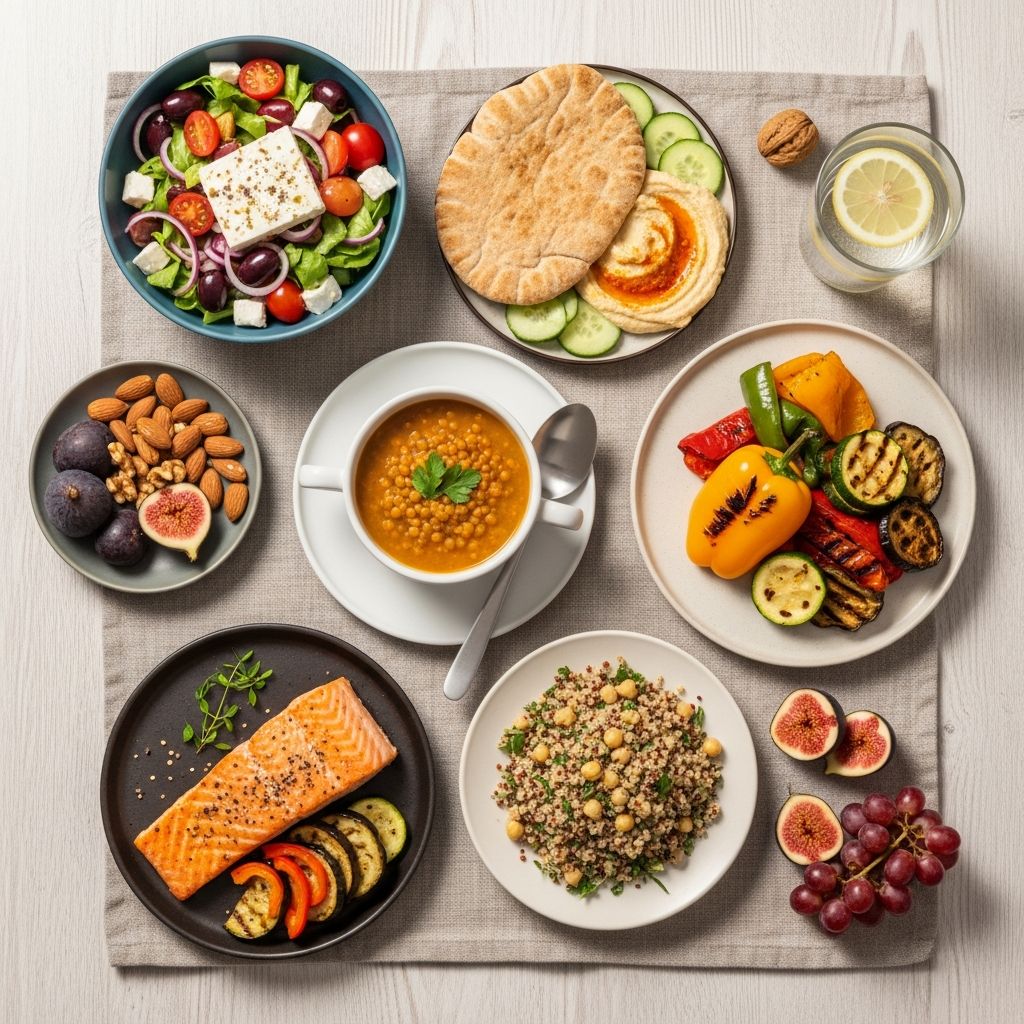 Delicious, easy Mediterranean diet lunch recipes for 30 days to boost heart health and flavor your midday meals effortlessly.