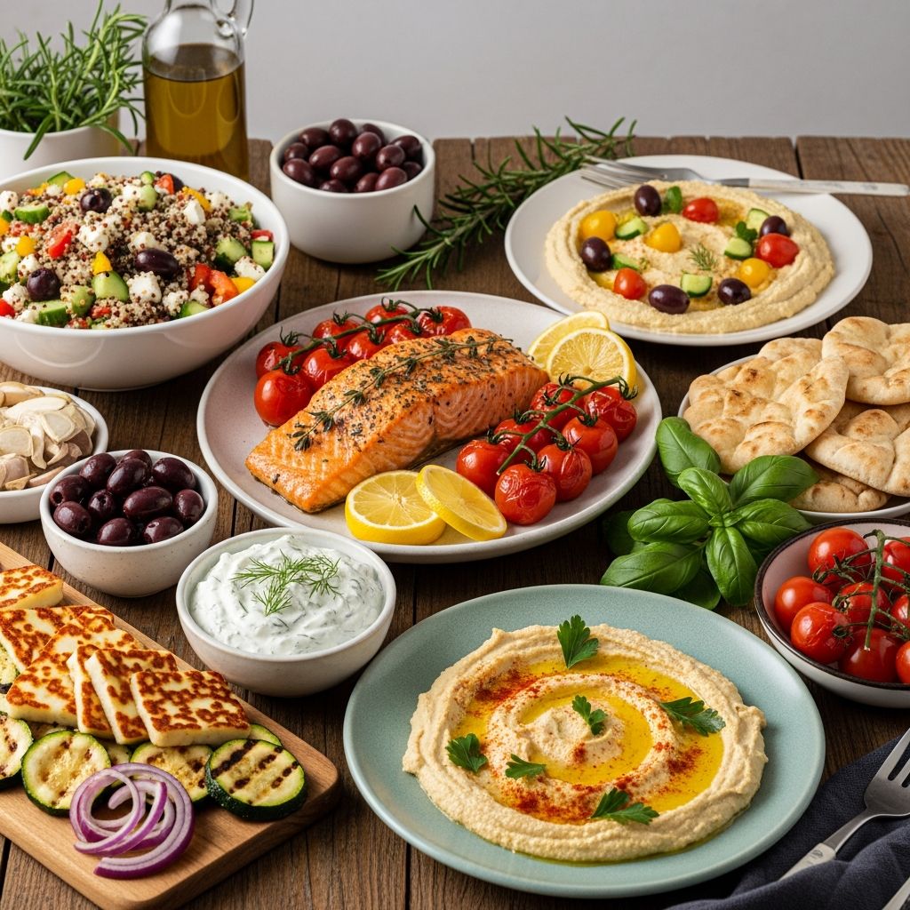Quick, delicious Mediterranean diet dinners ready in 30 minutes or less, packed with fresh veggies, lean proteins, and heart-healthy fats.