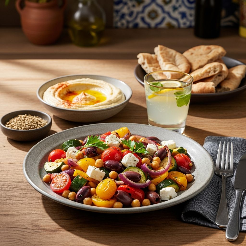 Wholesome vegetarian dinners inspired by the Mediterranean diet, ready in 30 minutes or less for busy weeknights.