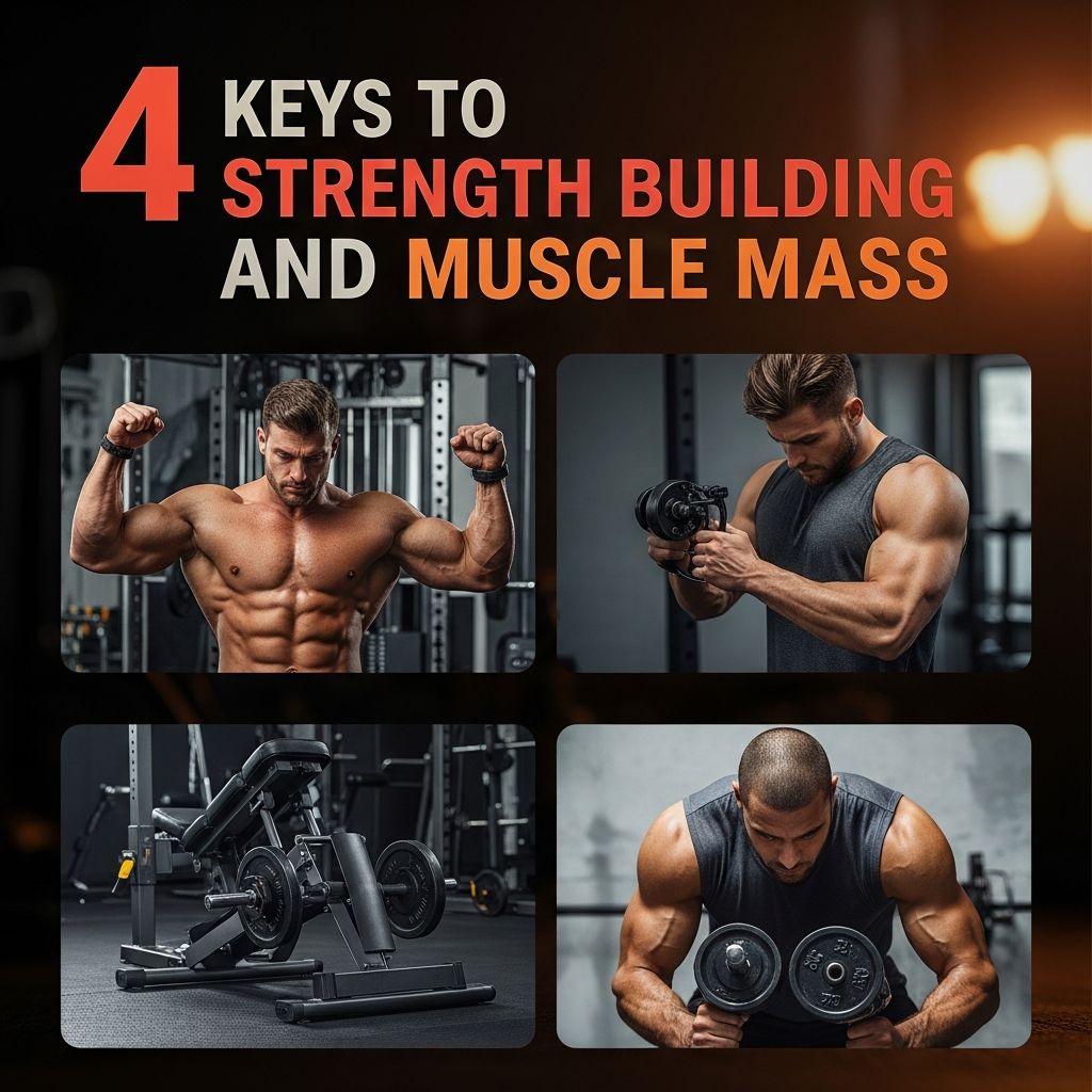 Unlock the essential strategies for building strength and muscle mass through targeted training, nutrition, and recovery practices.