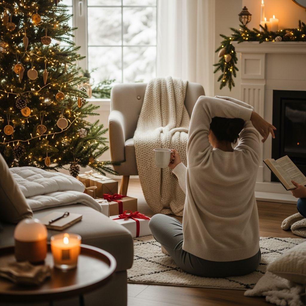 Expert tips to prioritize your wellbeing amid festive pressures, loneliness, stress, and expectations this holiday season.