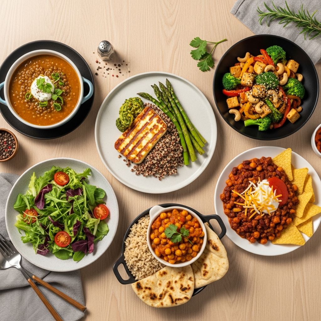 Delicious vegetarian dinners packed with 25g+ protein under 500 calories for satisfying, weight-friendly meals.