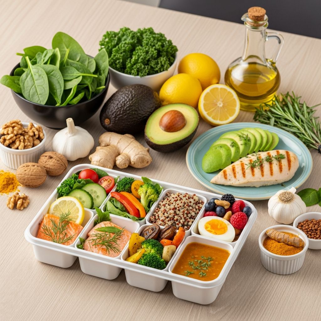 A heart-healthy 7-day meal plan with anti-inflammatory foods, limited to 1,500 mg sodium daily to effectively manage high blood pressure.