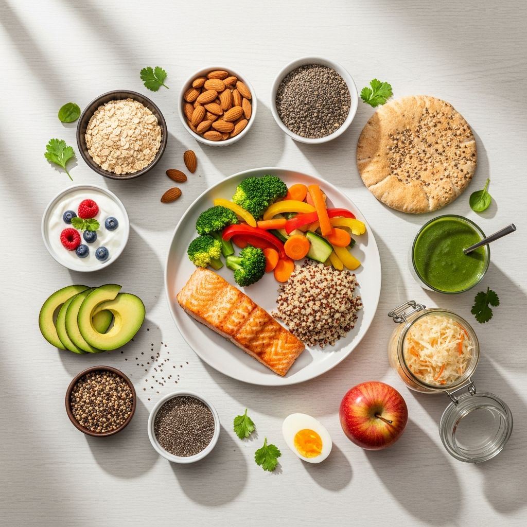 Nourish your gut microbiome with this fiber-packed, 1,200-calorie meal plan featuring prebiotic and probiotic foods for optimal digestion.