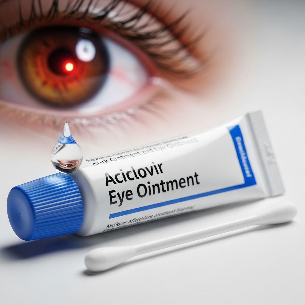 Complete guide to using aciclovir eye ointment for herpes simplex virus eye infections.
