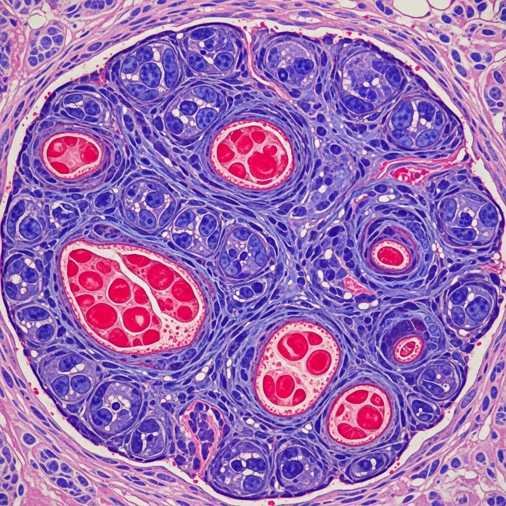 Acquired Elastotic Haemangioma Pathology Detailed pathology of acquired elastotic haemangioma, a benign vascular lesion linked to chronic sun exposure in sun-damaged skin.