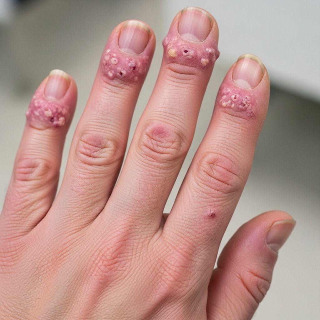 Acrodermatitis Continua Of Hallopeau: Diagnosis And Treatment Rare pustular skin disorder affecting fingertips and toes, leading to nail loss and chronic inflammation.