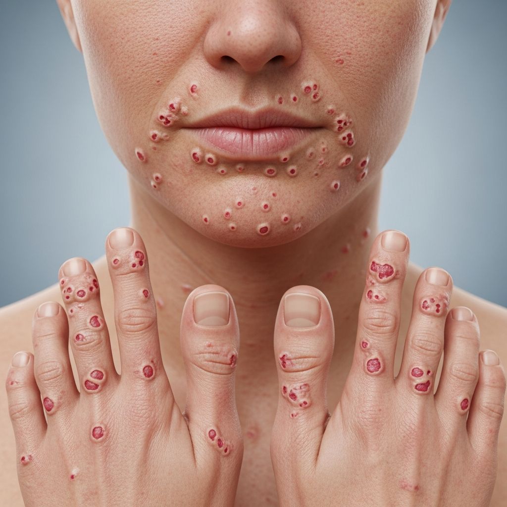 Rare zinc deficiency disorder causing skin lesions, diarrhoea, and alopecia – treatable with lifelong zinc supplementation.