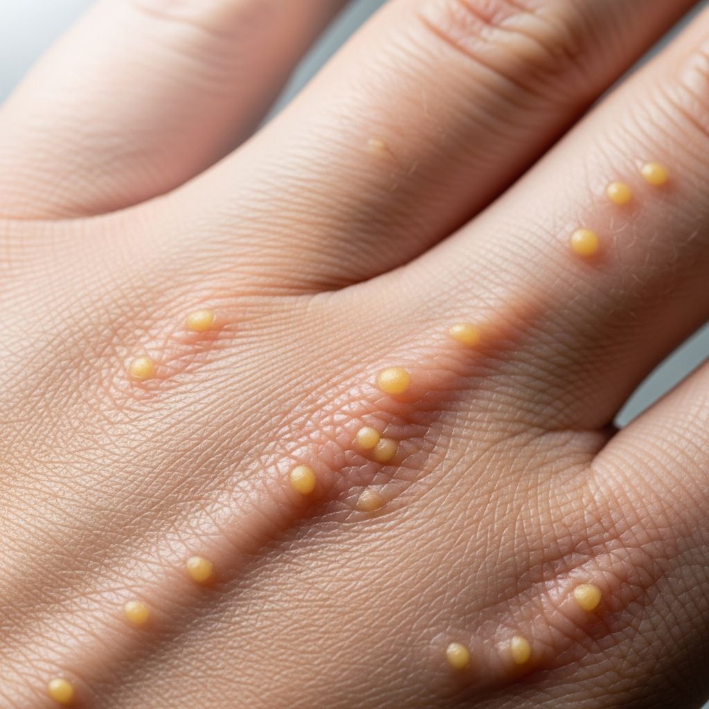Rare genetic skin disorder causing keratotic papules on hands and feet: causes, diagnosis, and management options.