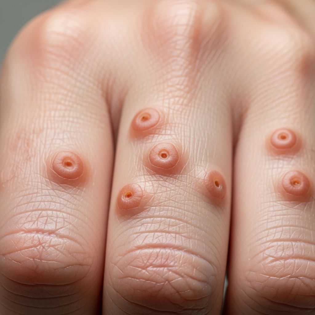 Rare genodermatosis featuring flat wart-like papules on hands and feet, linked to ATP2A2 mutations.