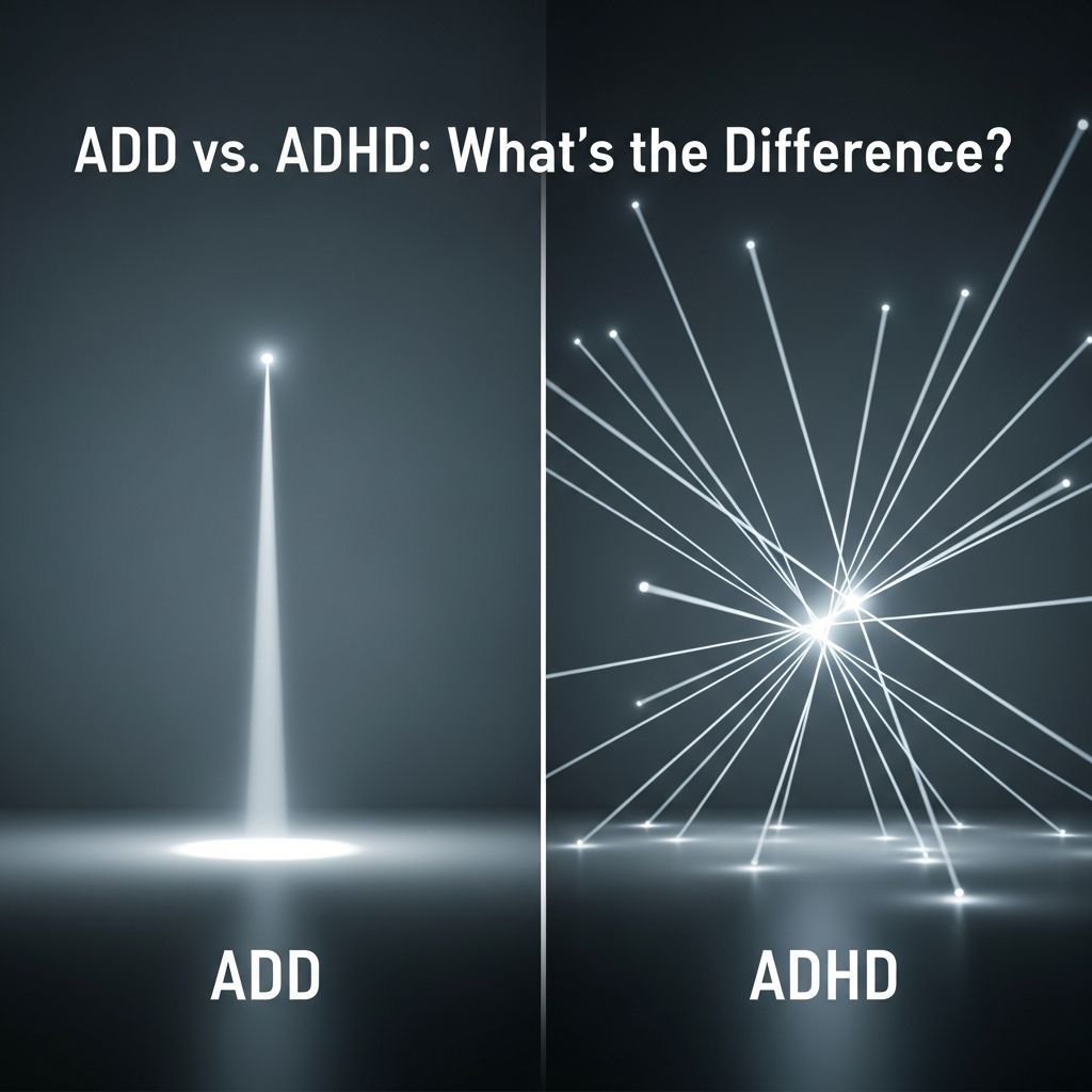 Understand the key differences between ADD and ADHD, including symptoms, subtypes, diagnosis, and treatment options for better management.