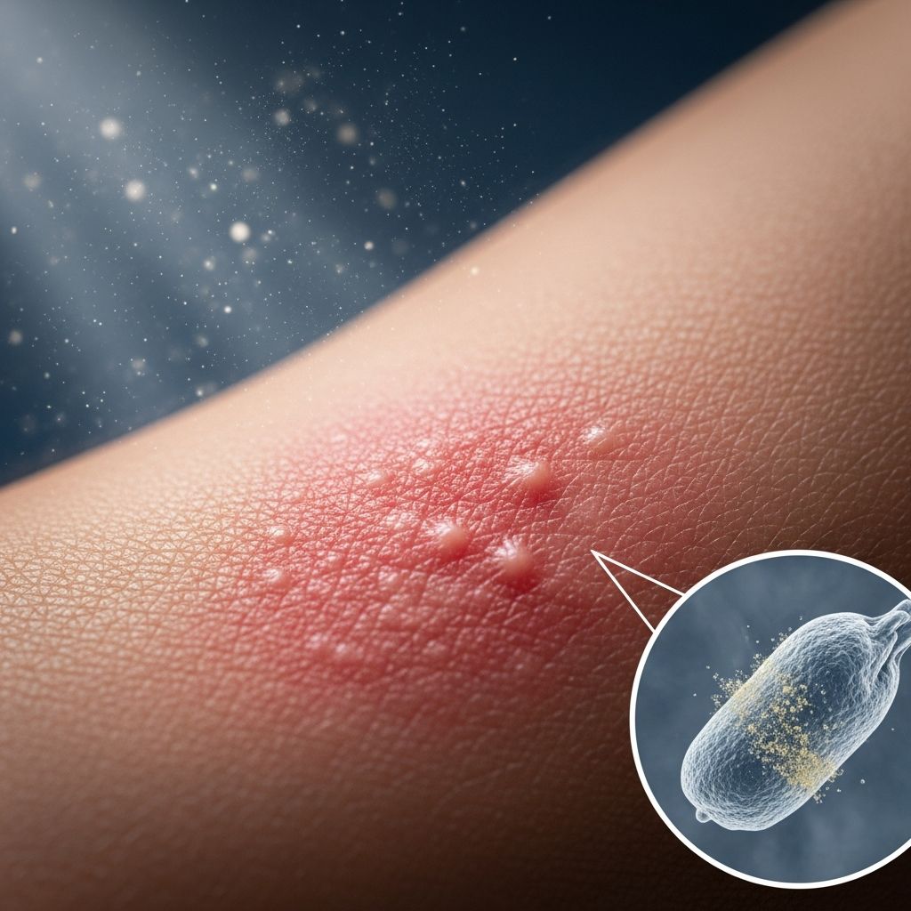 Understanding skin inflammation from airborne particles: causes, symptoms, diagnosis, and effective management strategies.