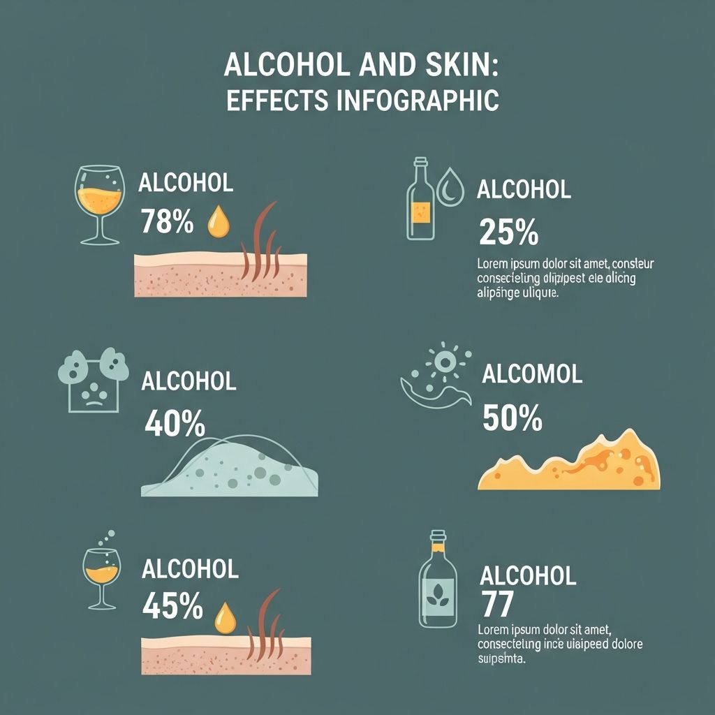 Discover how excessive alcohol consumption impacts skin health, from dehydration and inflammation to aggravated conditions like rosacea and psoriasis.
