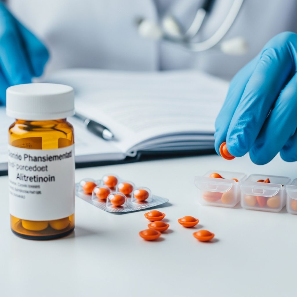 Comprehensive guide to alitretinoin: A retinoid treatment for severe hand eczema and Kaposi's sarcoma.