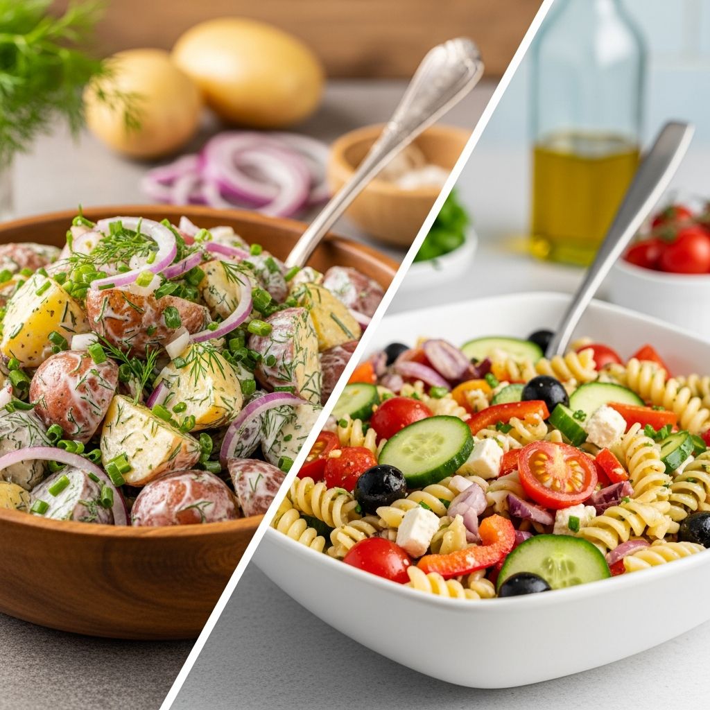 Discover which classic picnic side dish—potato salad or pasta salad—comes out on top in our nutritional showdown for healthier eating.