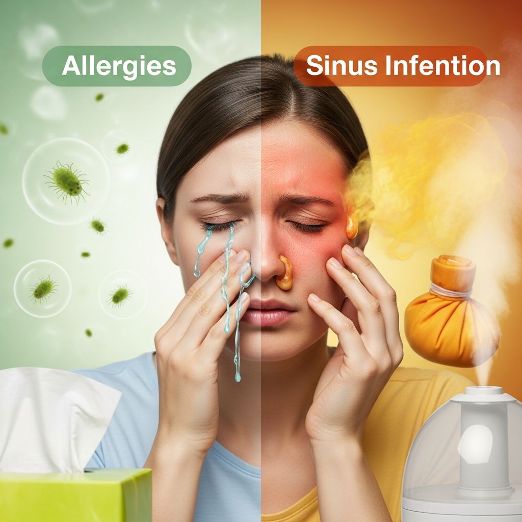 Learn how to distinguish between allergies and sinus infections with clear symptom comparisons and expert guidance.