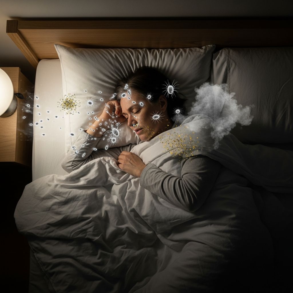 Discover why allergy symptoms intensify at night and expert strategies to achieve better sleep and relief from nighttime discomfort.