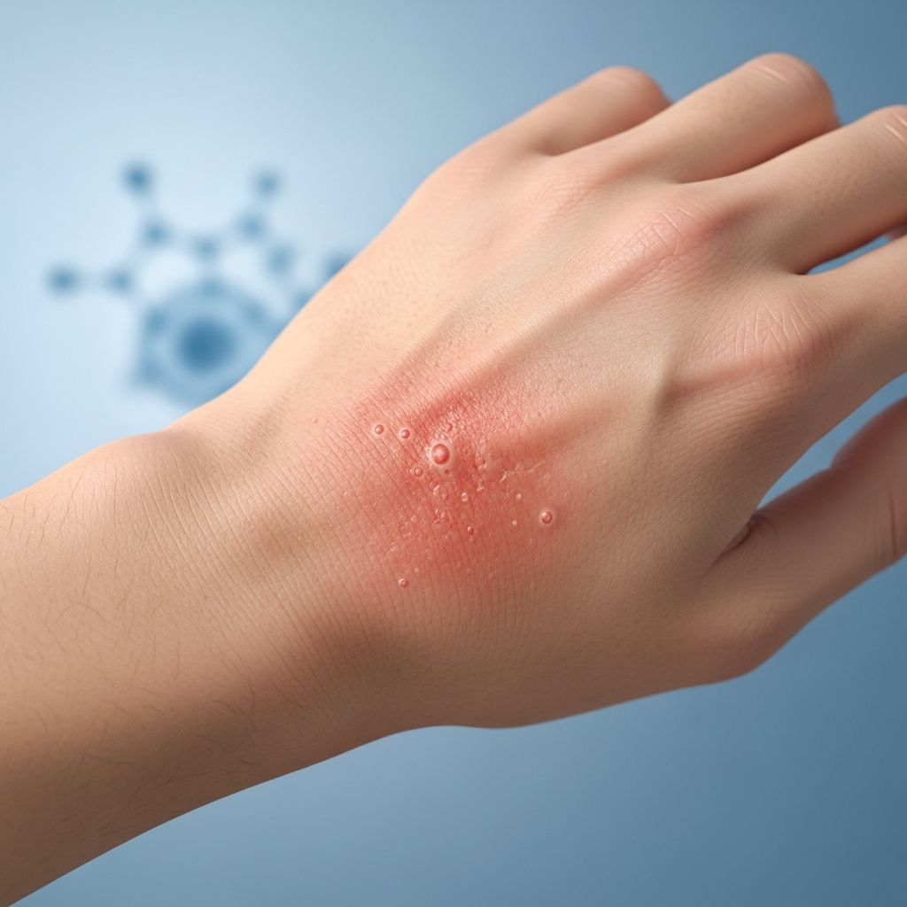 Understanding contact allergy to MDBGN, a common preservative in cosmetics causing dermatitis.