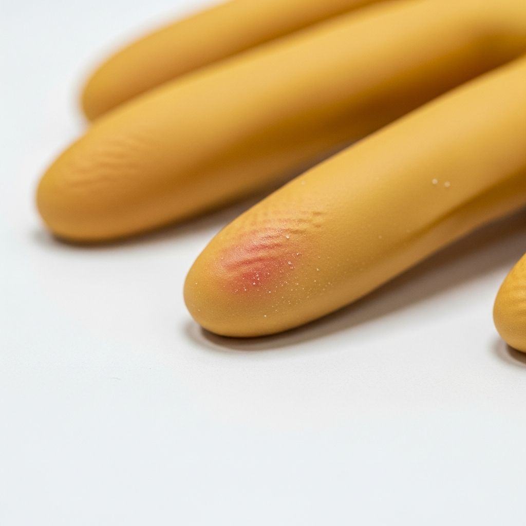 Understanding contact dermatitis from rubber accelerators in gloves, clothing, and everyday products – causes, symptoms, and avoidance strategies.