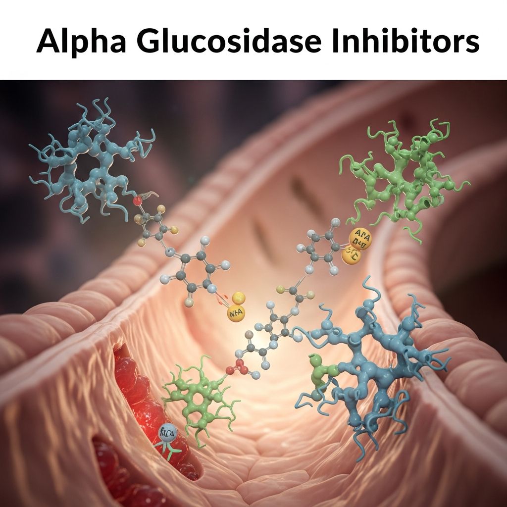 Alpha Glucosidase Inhibitor: 5 Key Facts For Type 2 Diabetes Learn how alpha-glucosidase inhibitors help manage type 2 diabetes by slowing carbohydrate digestion and reducing blood sugar spikes after meals.