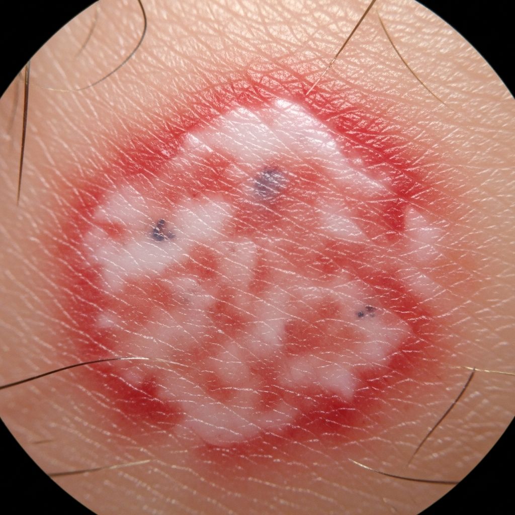 Essential guide to identifying amelanotic melanoma through dermoscopic examination and clinical features for early detection.