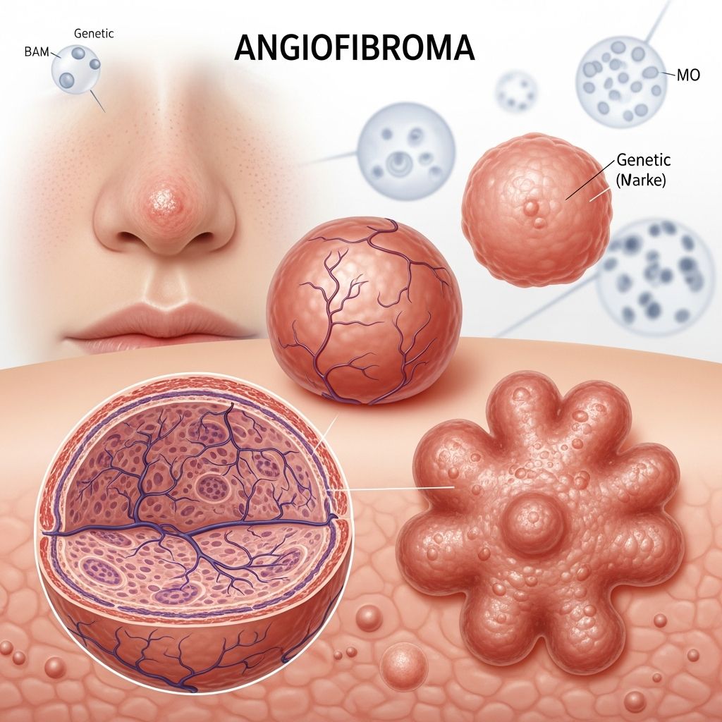 Comprehensive guide to angiofibromas: benign vascular skin lesions and their clinical management.