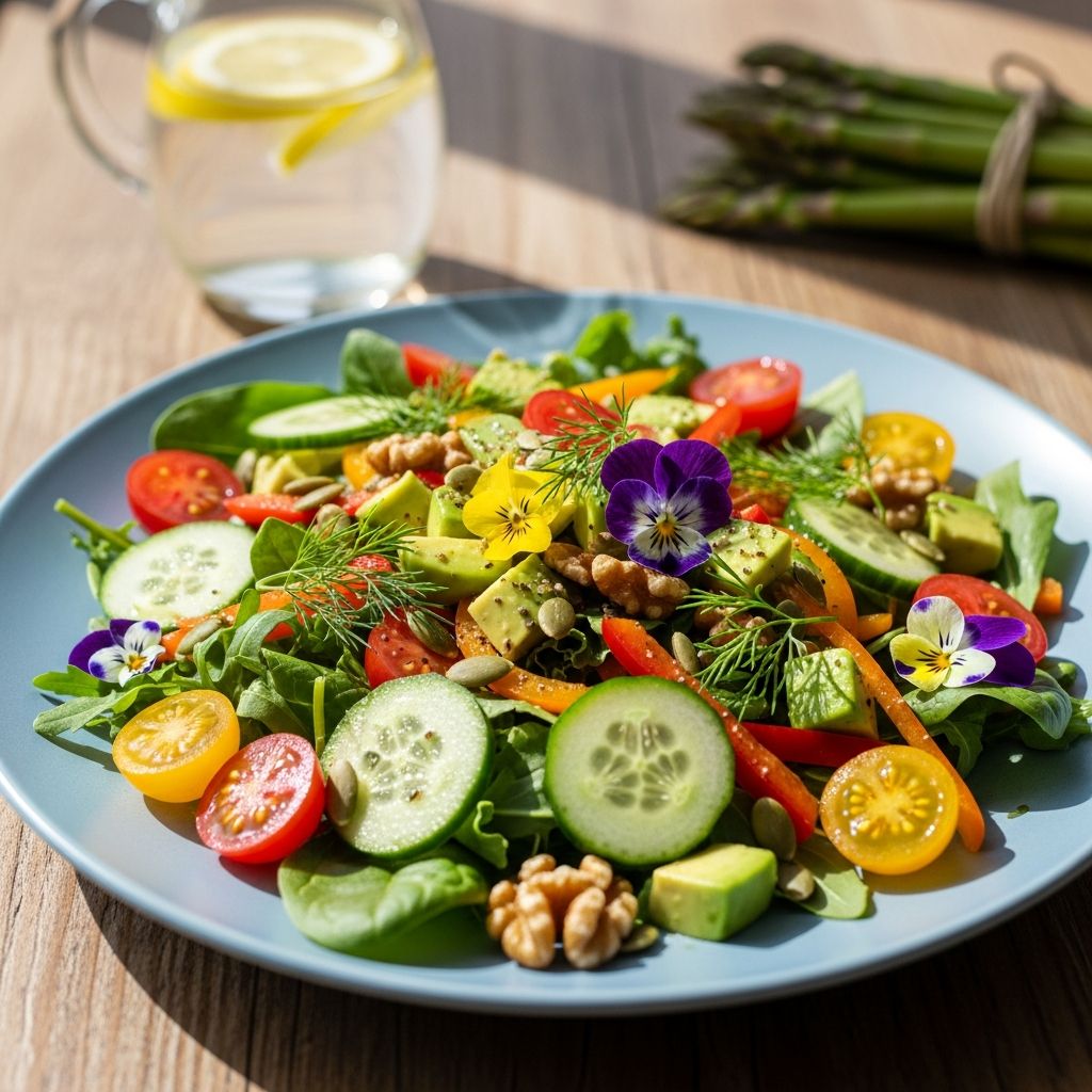 Delicious spring salads packed with anti-inflammatory ingredients to reduce inflammation and boost your health this season.