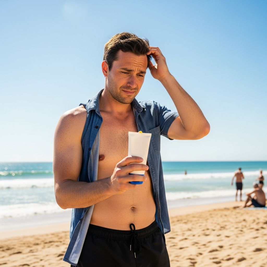 Exploring why men lag in sunscreen use and how skin cancer risks demand a change in habits for better protection.