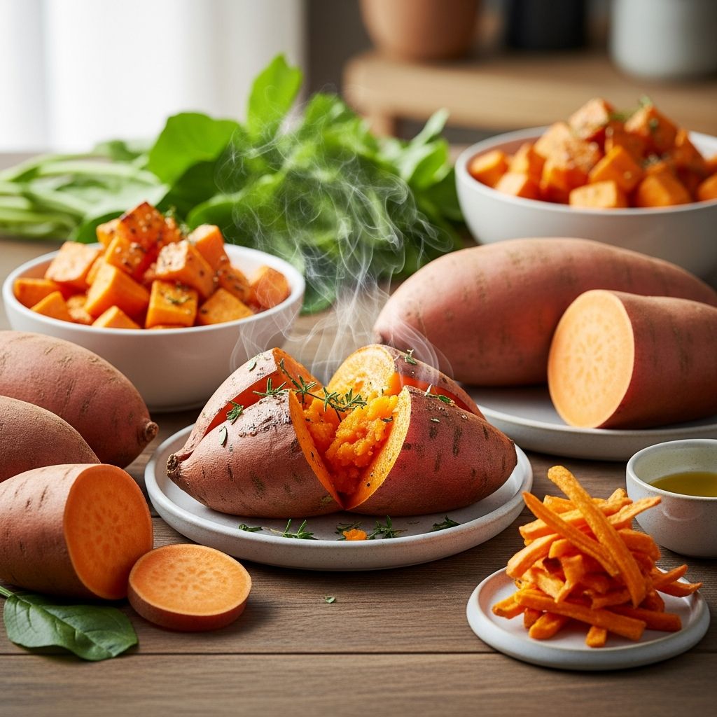 Uncover the impressive health benefits of sweet potatoes, from antioxidants and fiber to heart and eye support, backed by science.