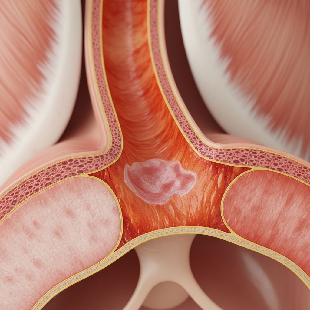 Understanding Barrett's esophagus: A precancerous condition linked to chronic acid reflux and esophageal cancer risk.
