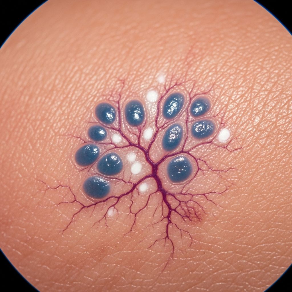 Comprehensive guide to dermoscopic features of basal cell carcinoma subtypes for accurate diagnosis and management.