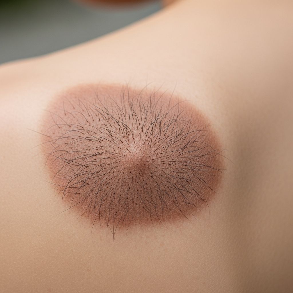 Comprehensive guide to Becker naevus: causes, diagnosis, associated syndromes, and treatment options for this common epidermal birthmark.