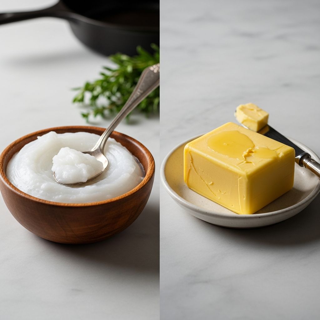 Discover the nutritional profiles, cooking benefits, and health impacts of beef tallow versus grass-fed butter to make informed dietary choices.