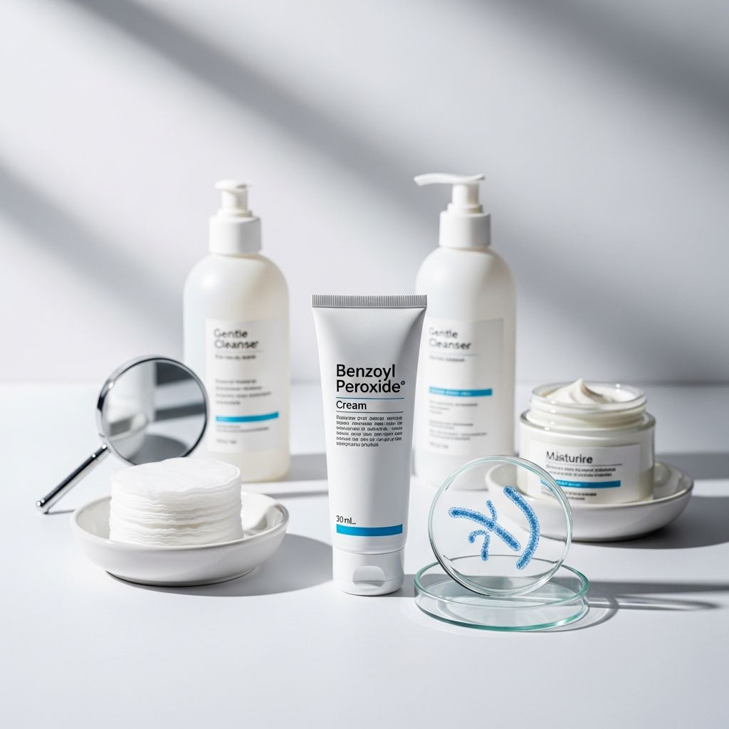 Learn how benzoyl peroxide works to treat acne, usage instructions, and what to expect.