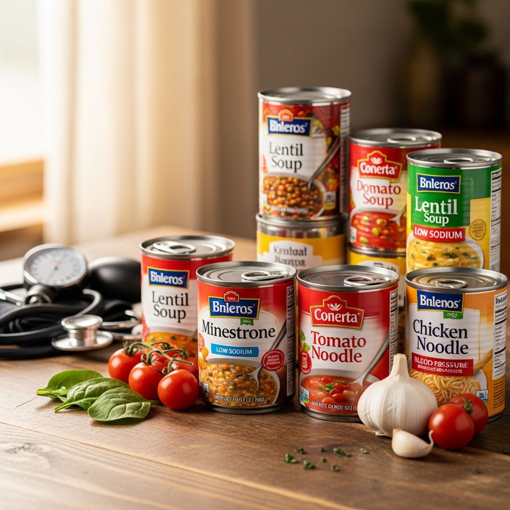Discover the best low-sodium canned soups to support healthy blood pressure and heart health.