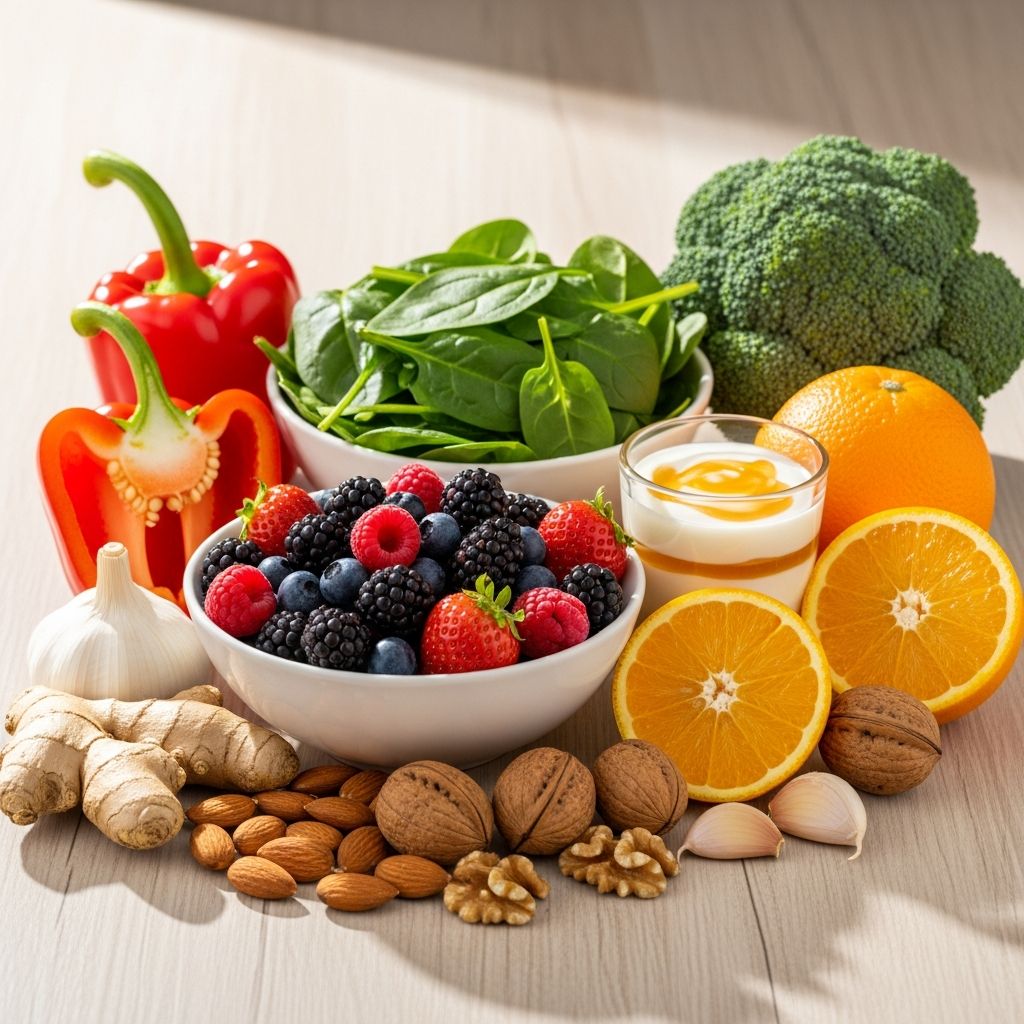 Boost your immunity with these nutrient-packed foods rich in vitamins, minerals, and antioxidants to fight off illness effectively.