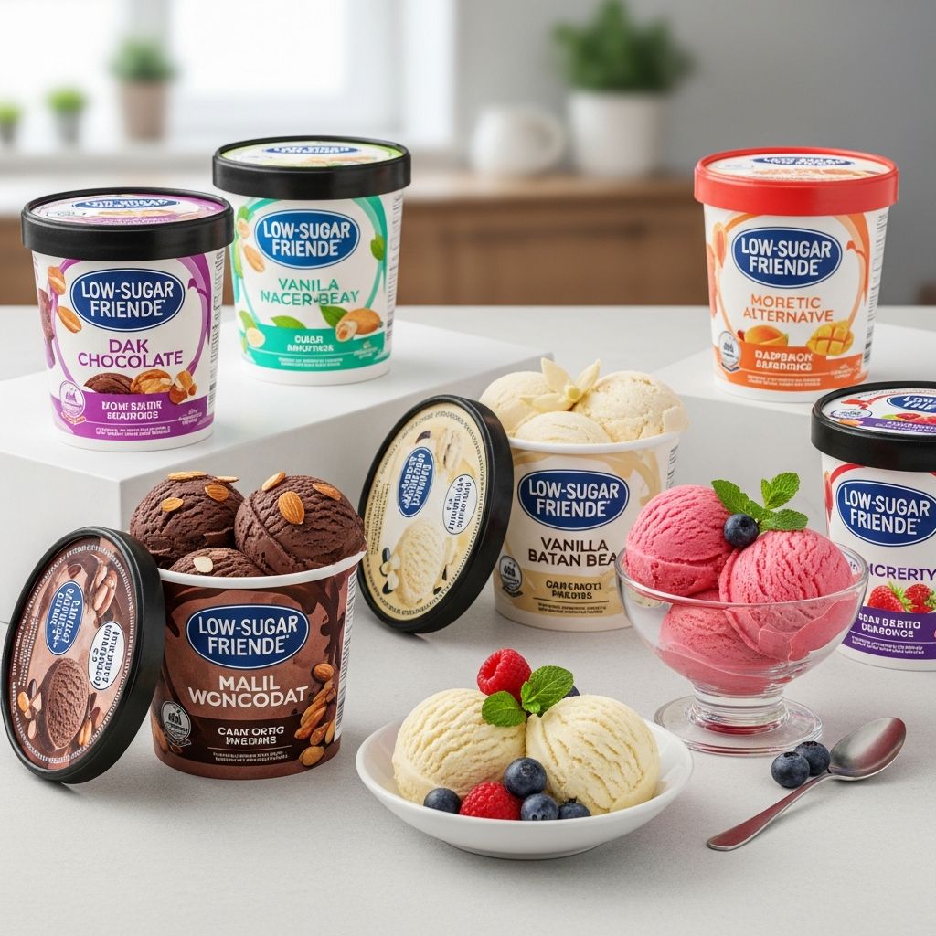 Satisfy your ice cream cravings without spiking blood sugar: Discover top low-sugar, low-carb brands perfect for diabetes management.
