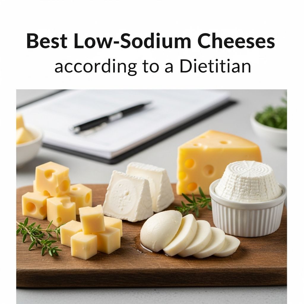 Discover the healthiest low-sodium cheese options recommended by registered dietitians.