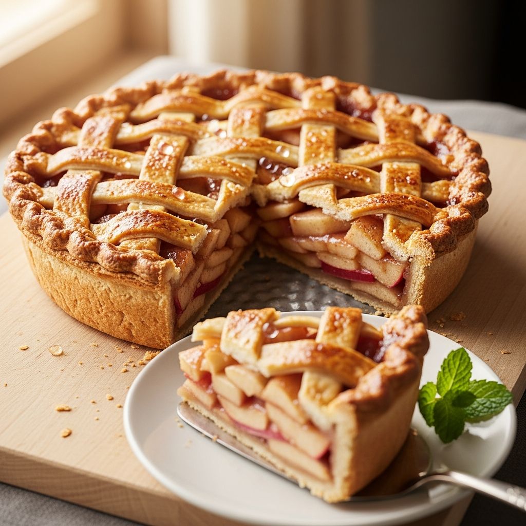 Indulge in the classic flavor of apple pie without added sugar, using natural sweeteners and wholesome ingredients for a guilt-free treat.