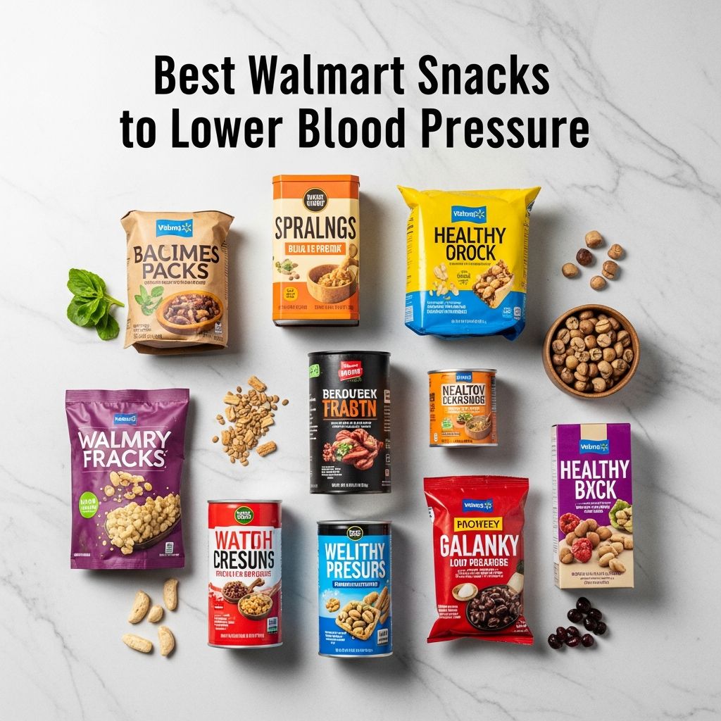 Discover 12 heart-healthy snacks available at Walmart that can help manage blood pressure naturally through diet.