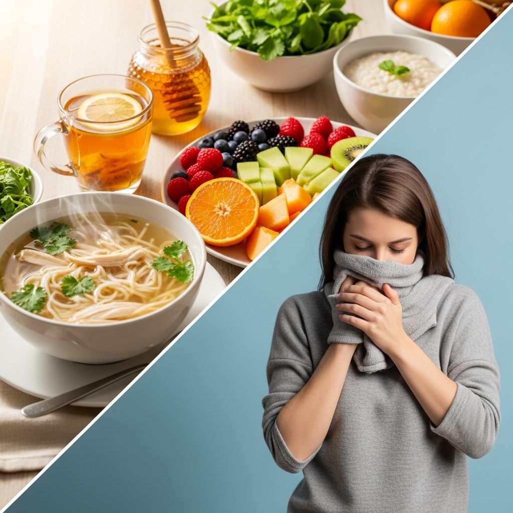 Expert-backed guide to foods that heal and those that hinder recovery from common illnesses.