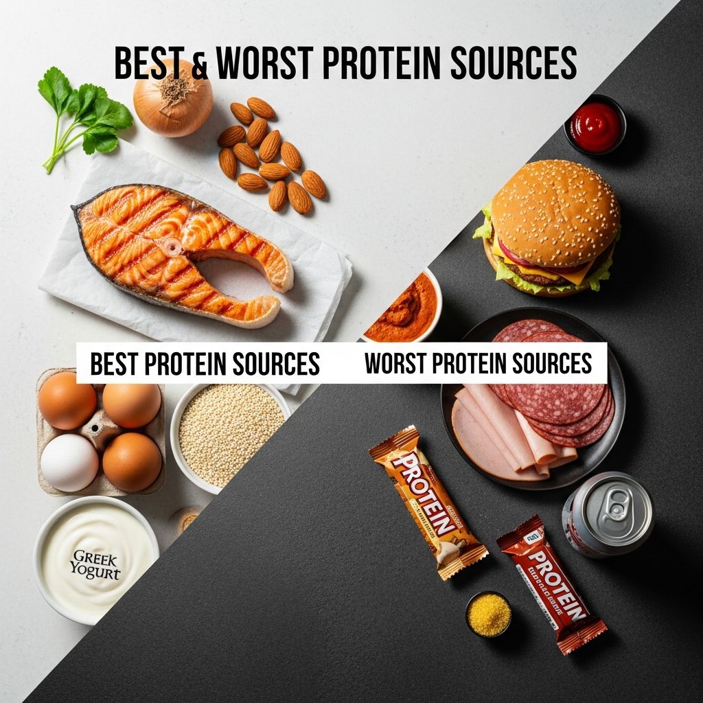 Dietitians reveal top protein picks like salmon and lentils, plus unhealthy options to avoid for optimal health and nutrition.