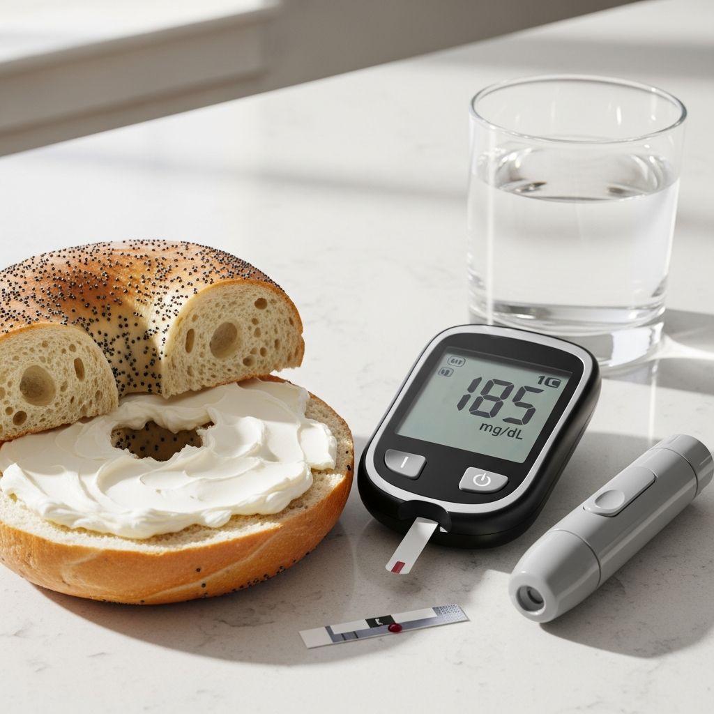 Discover how a classic bagel and cream cheese combo impacts blood sugar levels and learn practical strategies to enjoy it healthily.