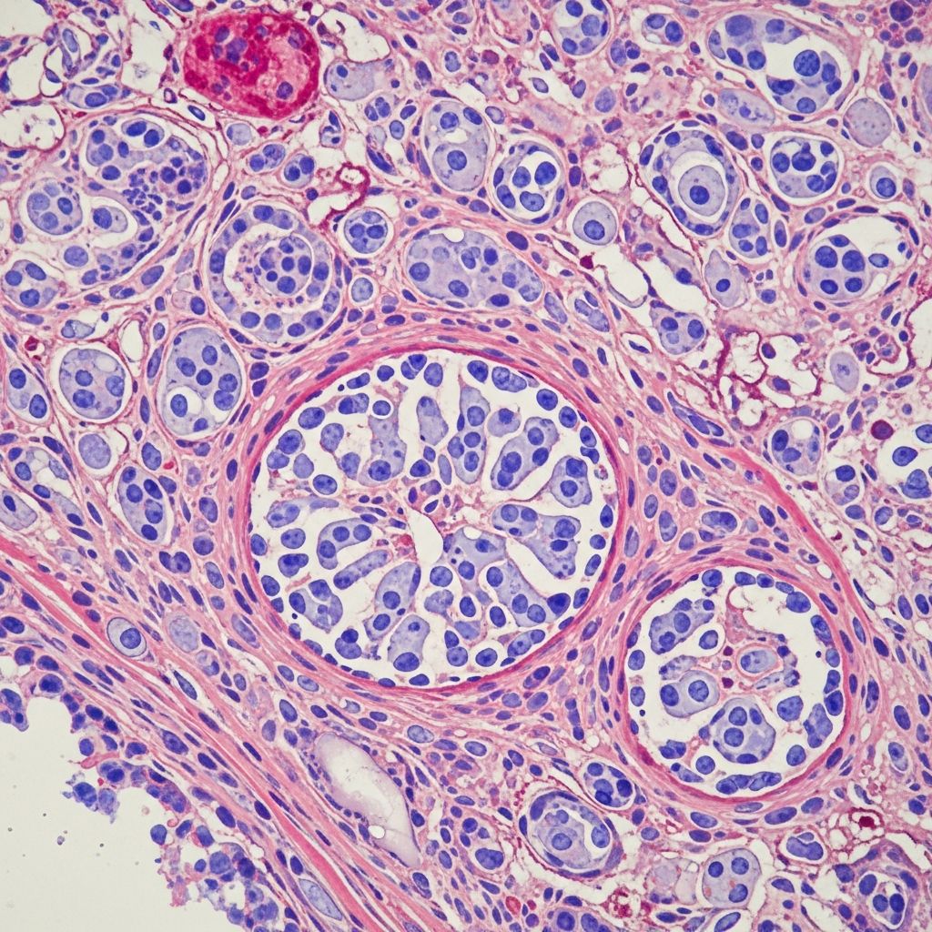 Detailed histopathological analysis of botryomycosis, a rare bacterial pseudomycosis mimicking fungal infections in skin and viscera.