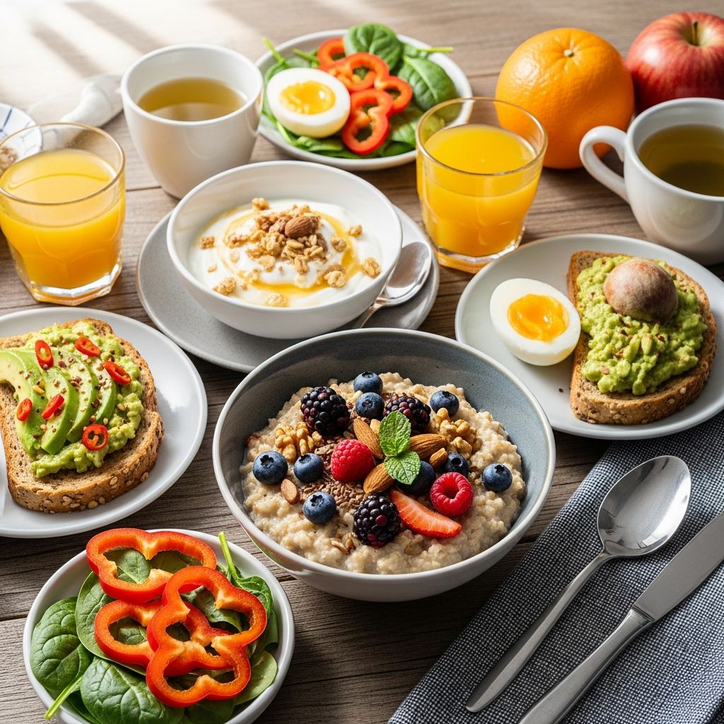 Delicious, heart-healthy breakfast ideas packed with soluble fiber, healthy fats and nutrients to help manage cholesterol levels effectively.
